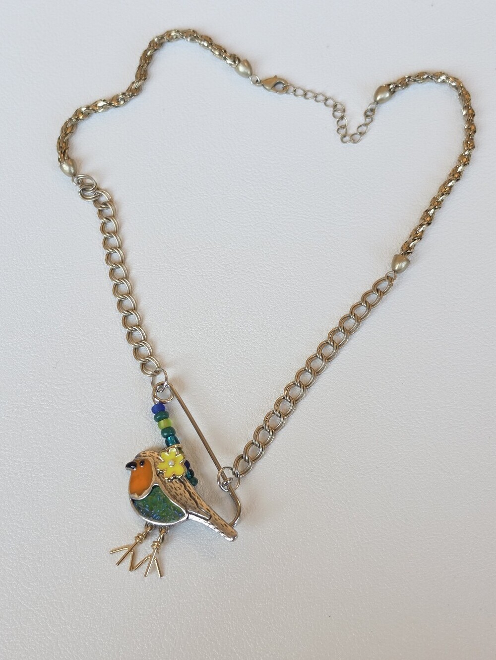 Handcrafted Birdie On The Run Necklace